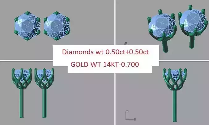 studs diamonds earrings