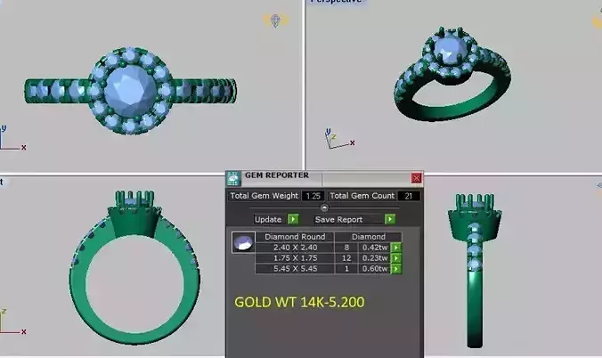 halo engagement ring