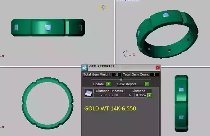 princess cut diamonds ring