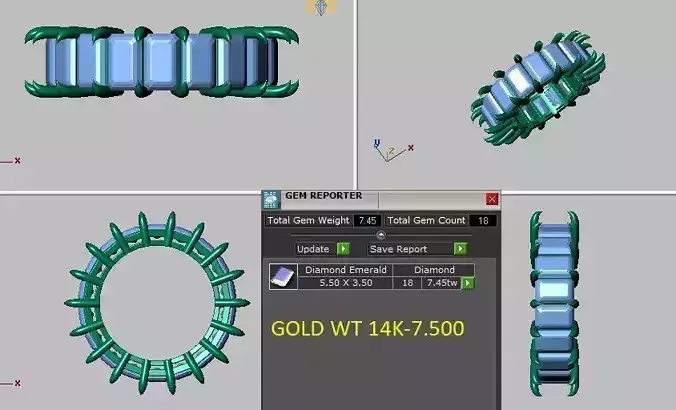 emerald cut eternity ring