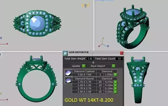 halo engagement ring