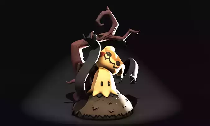 Mimikyu printable diorama figure