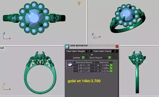 halo engagement ring