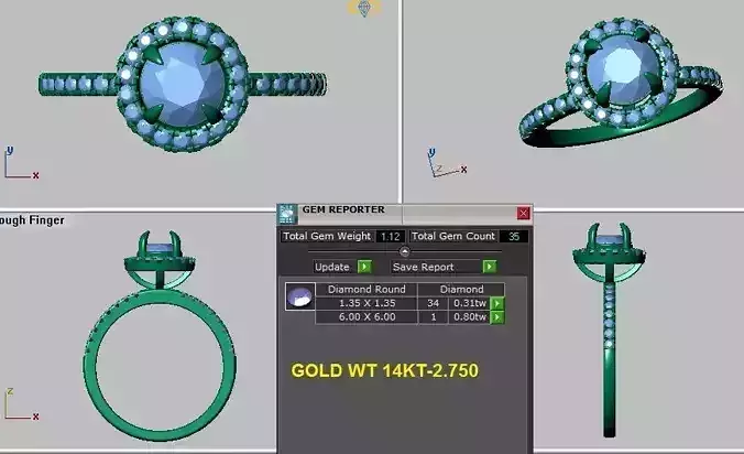 halo engagement ring