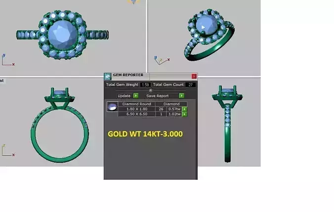 halo engagement ring