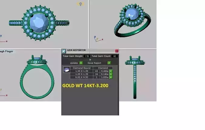 halo engagement ring