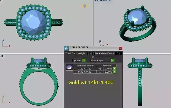 halo engagement ring