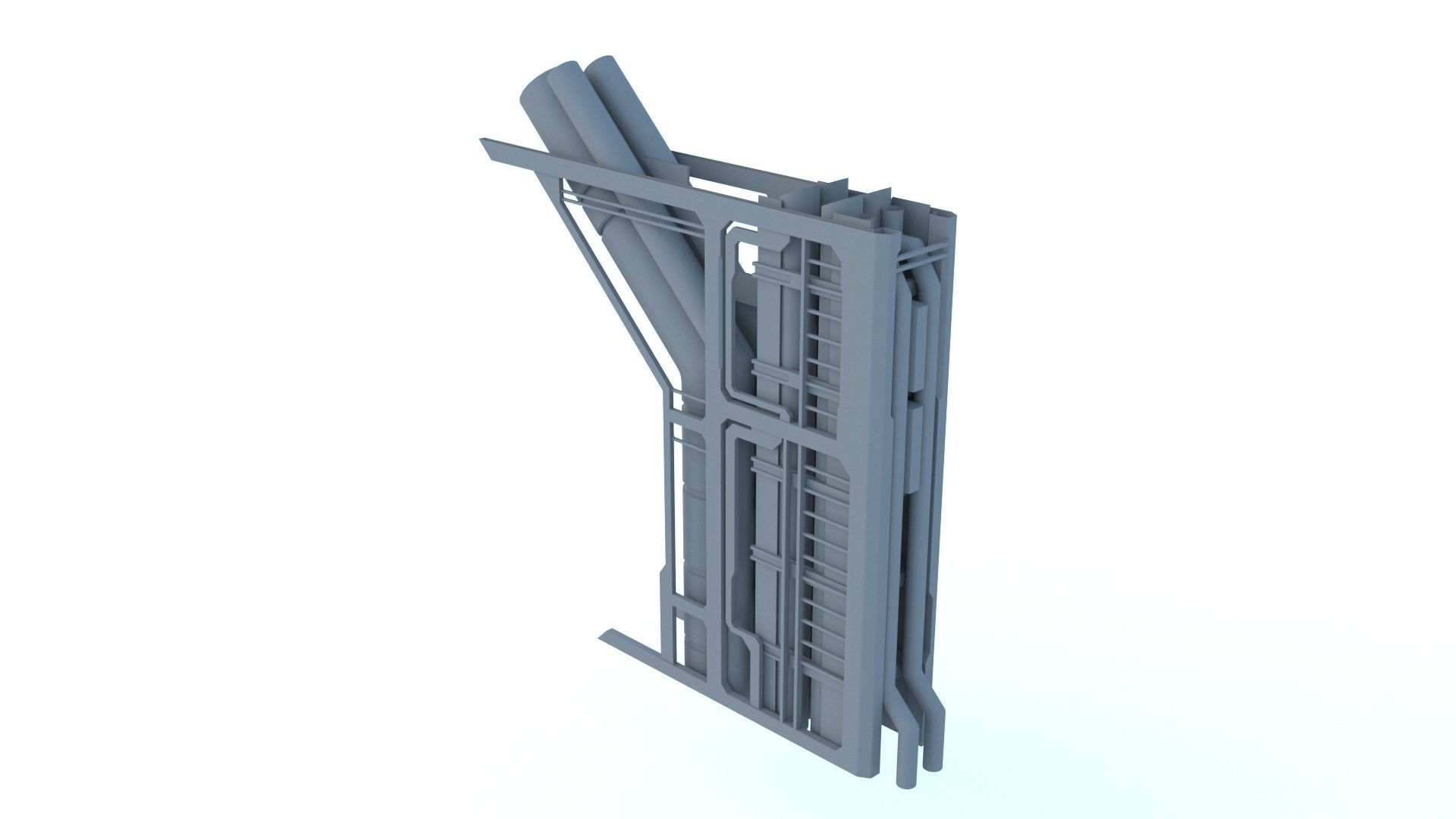Sci Fi structures kitbash 3D model_23