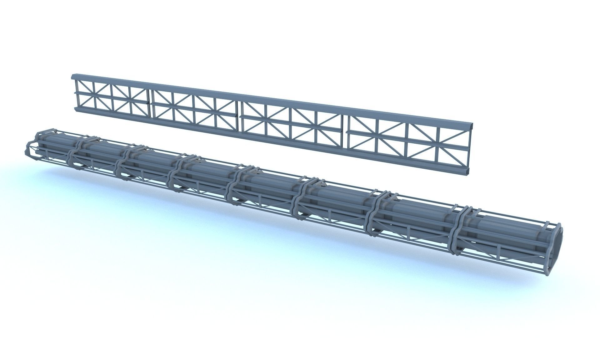 Sci Fi structures kitbash 3D model_21