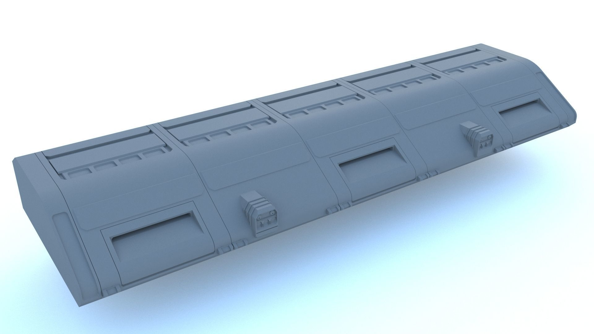 Sci Fi structures kitbash 3D model_6