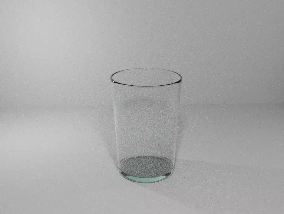 Glass on table Free 3D model