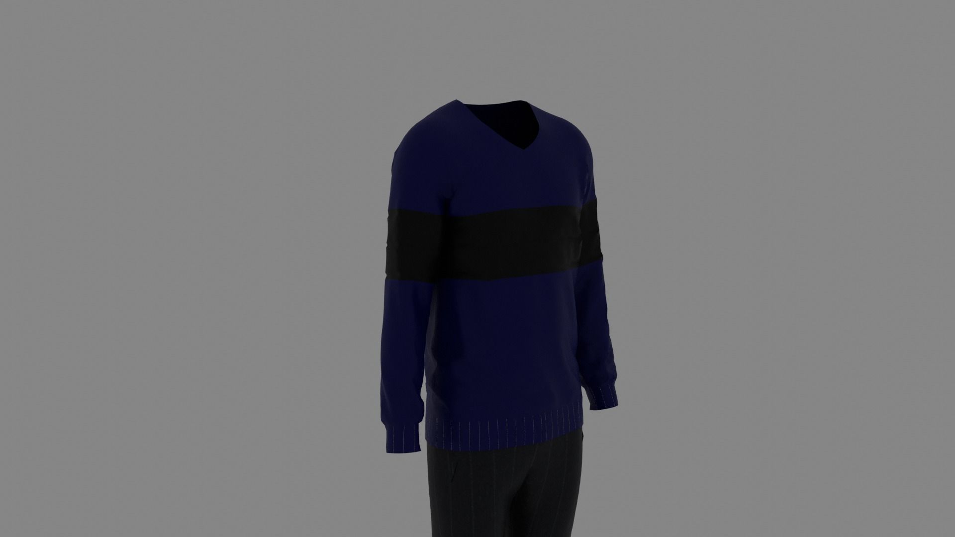Man Clothes Low-poly 3D model_2