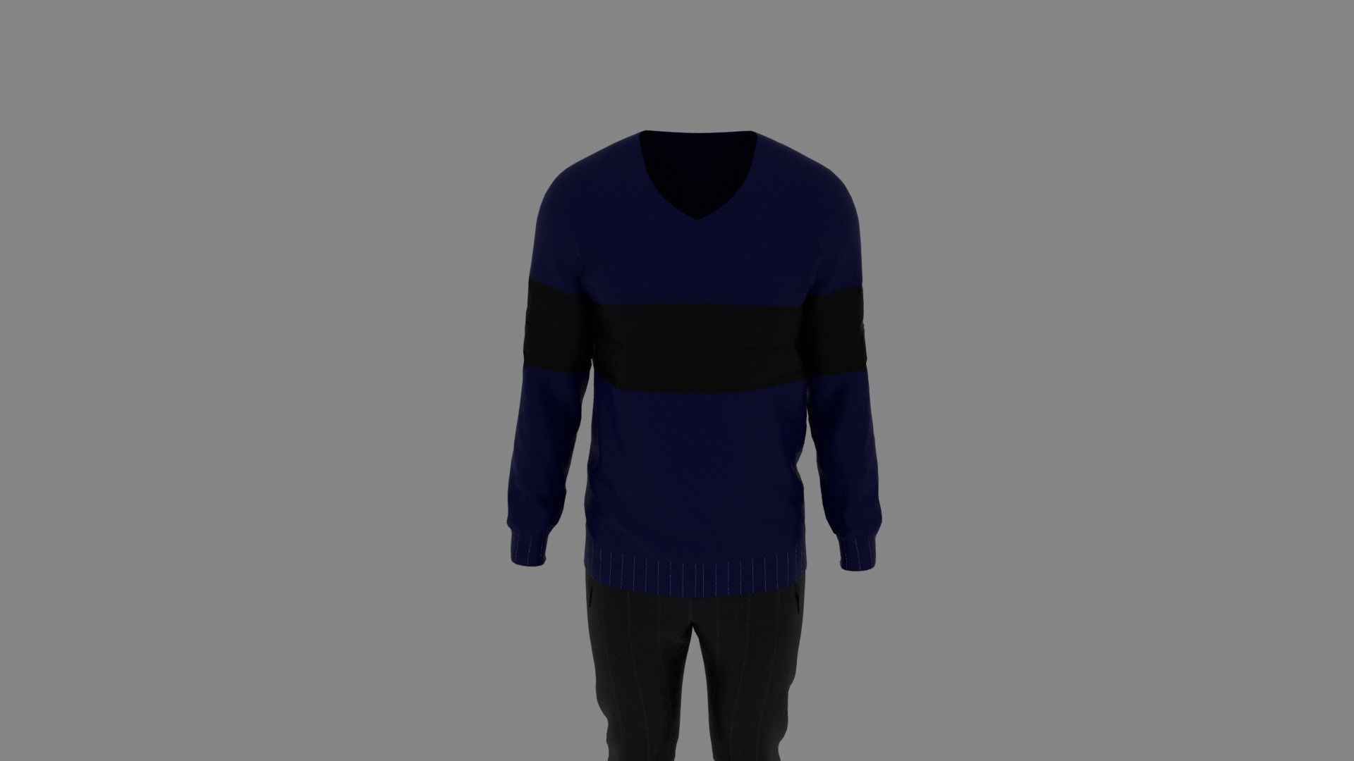 Man Clothes Low-poly 3D model_3