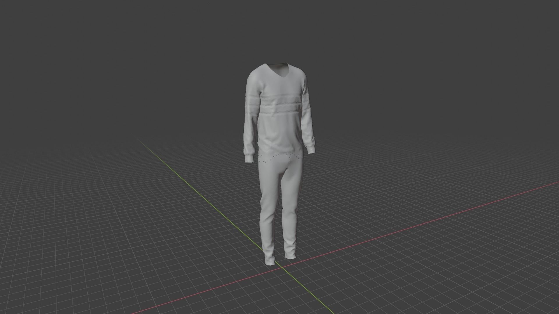Man Clothes Low-poly 3D model_7