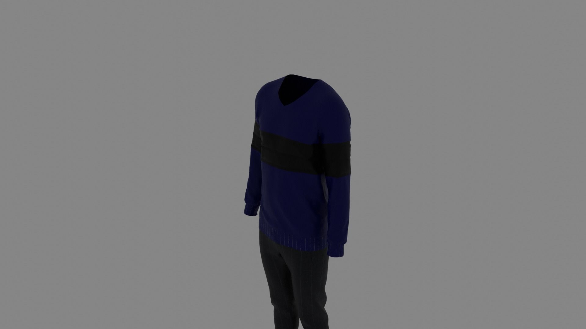 Man Clothes Low-poly 3D model_4