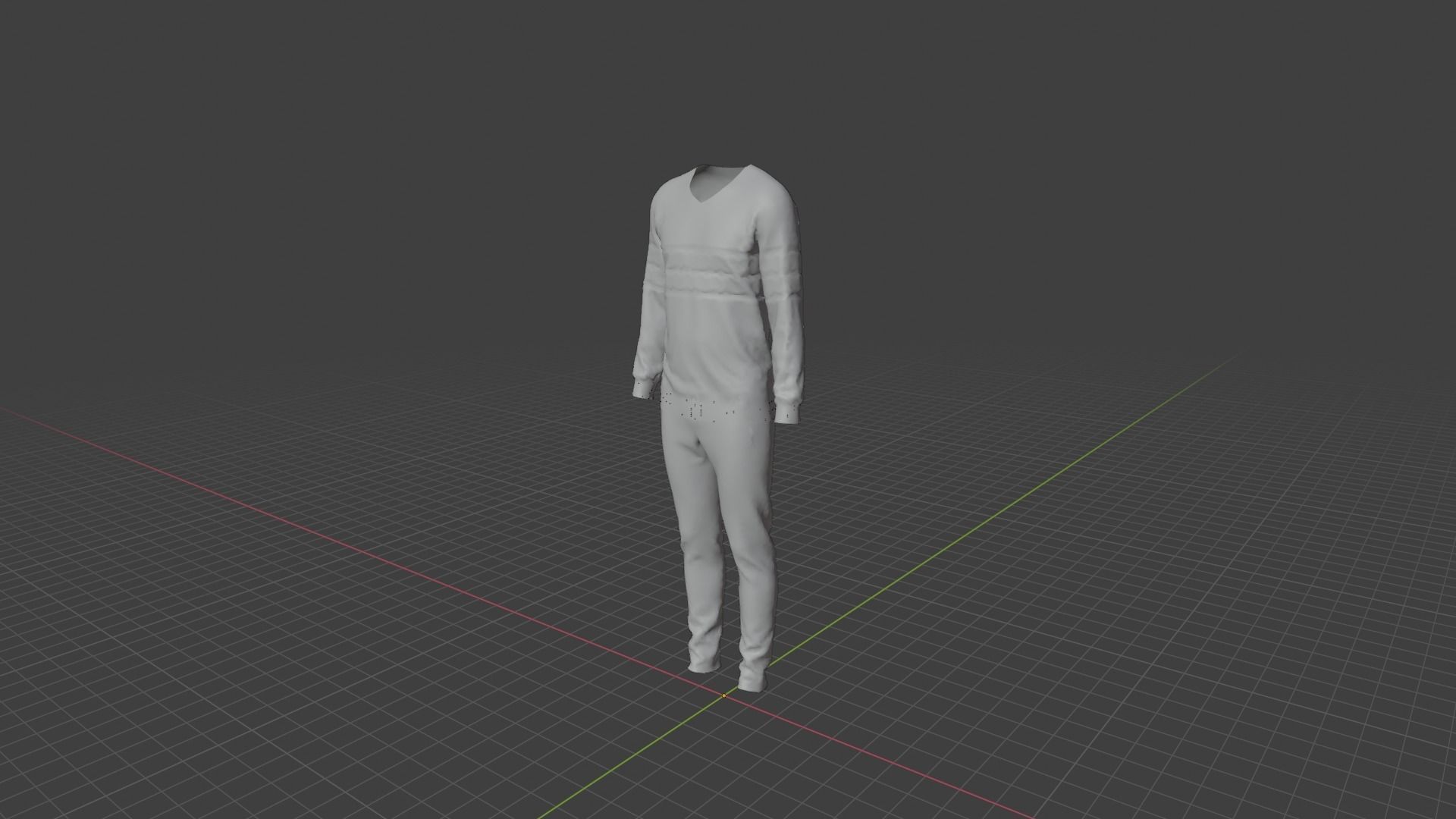 Man Clothes Low-poly 3D model_9