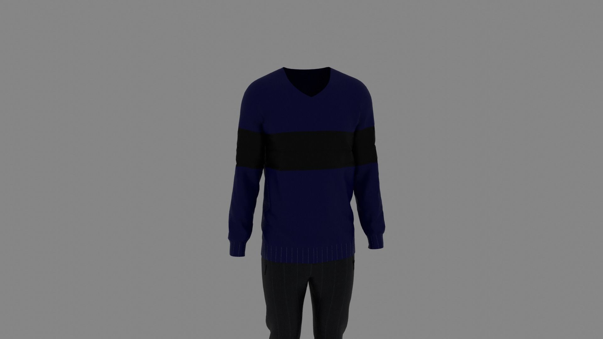 Man Clothes Low-poly 3D model_6