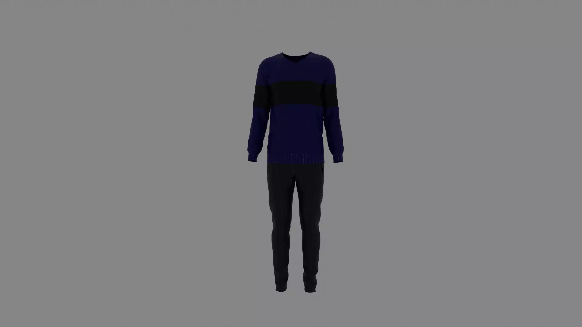 Man Clothes Low-poly 3D model_0