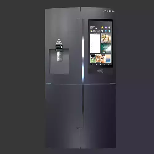 Modern Fridge - Refrigerator Low-poly 3D model