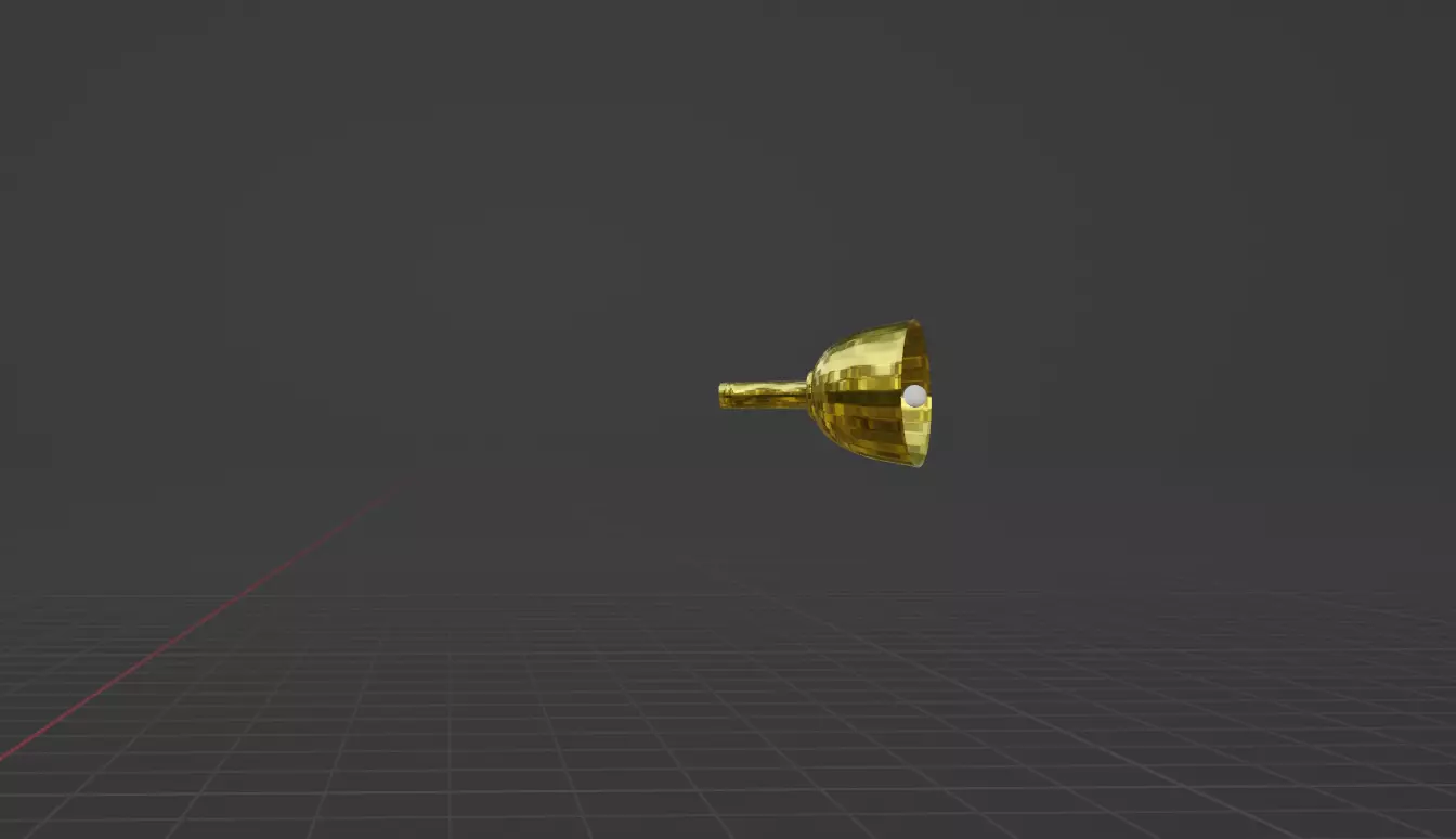 Golden Bell Free low-poly 3D model