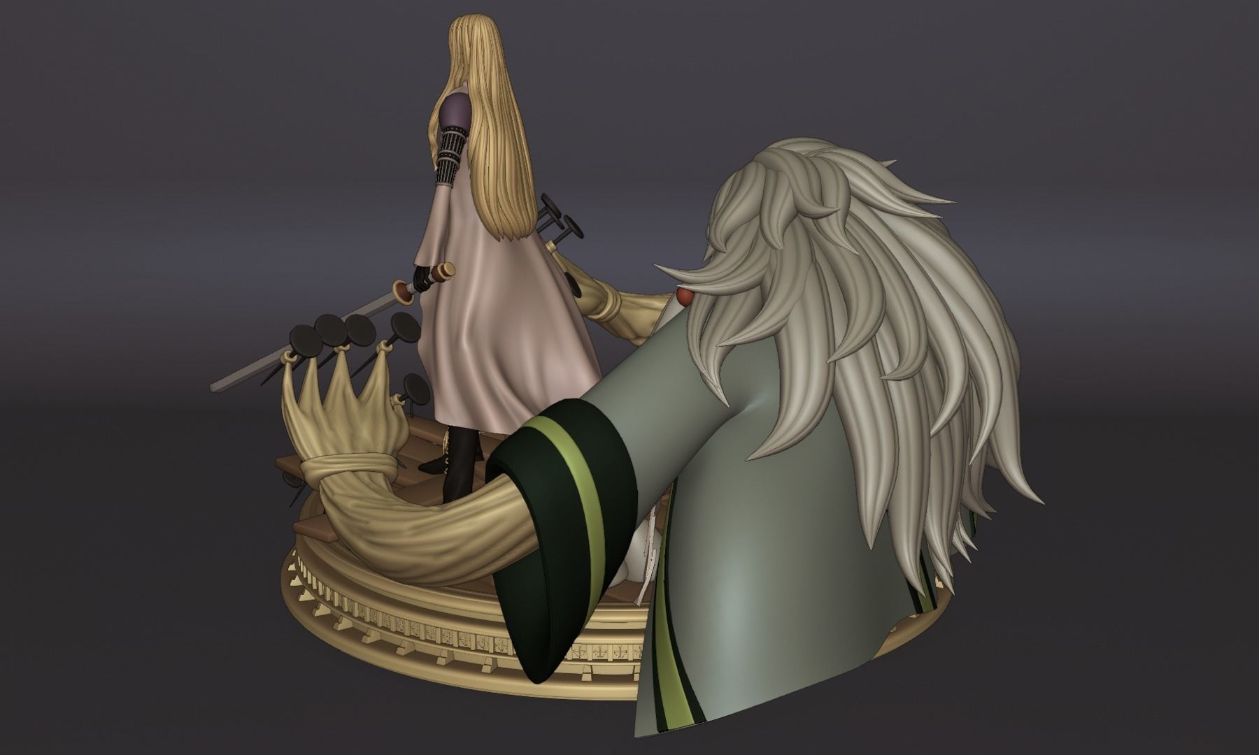 BASIL HAWKINS ONE PIECE FIGURE Low-poly 3D model_14