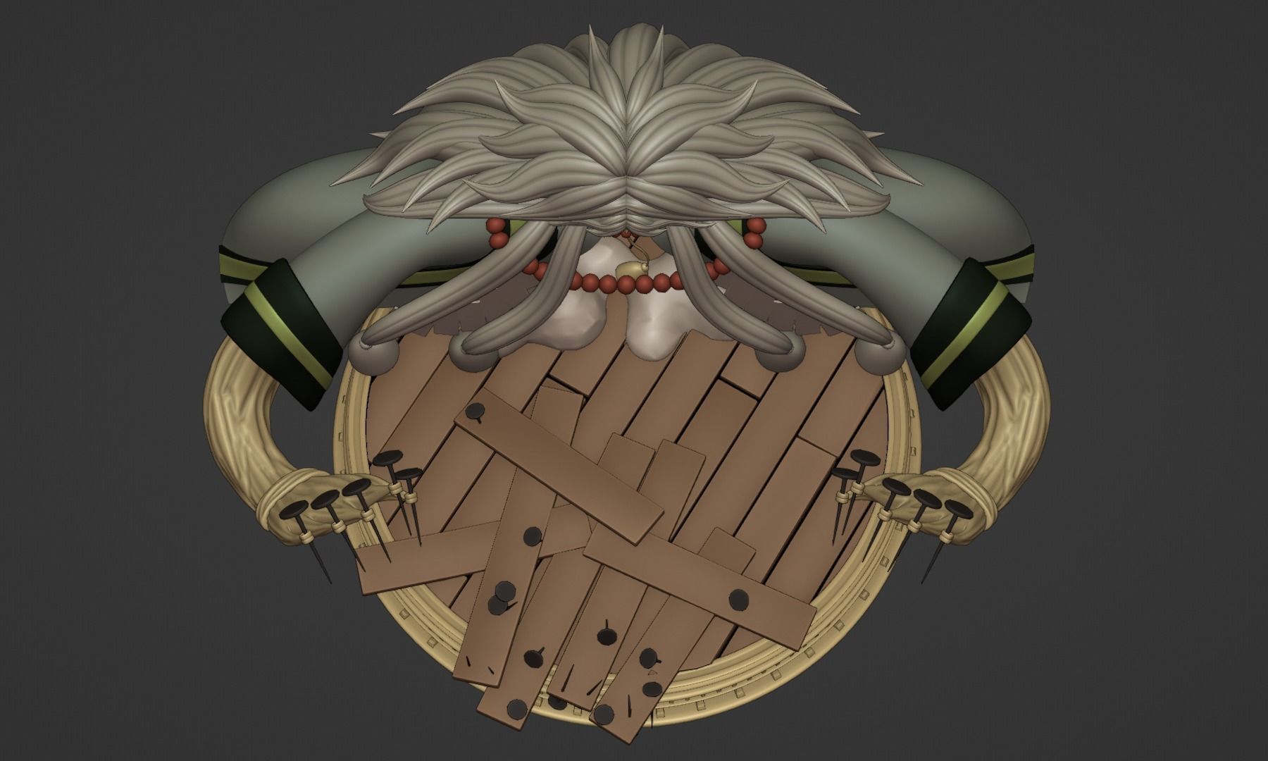 BASIL HAWKINS ONE PIECE FIGURE Low-poly 3D model_33