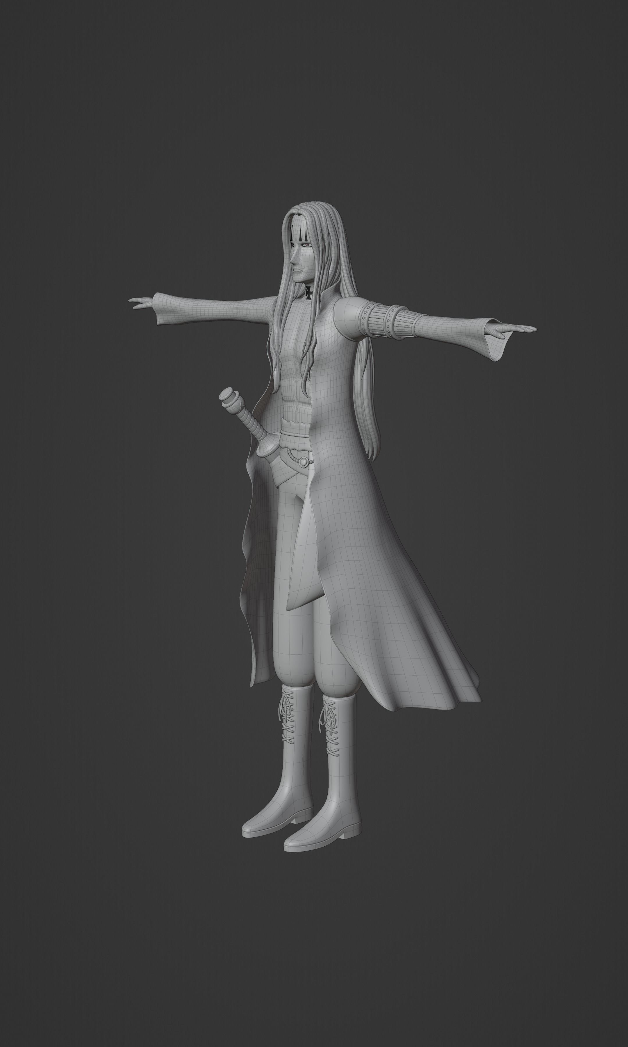 BASIL HAWKINS ONE PIECE FIGURE Low-poly 3D model_43