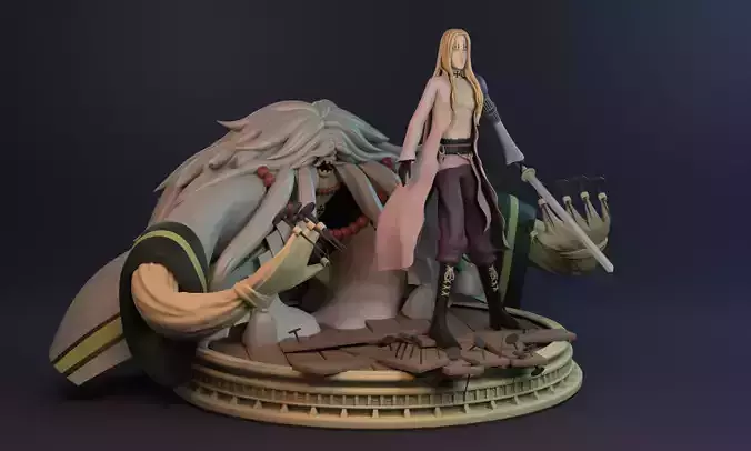 BASIL HAWKINS ONE PIECE FIGURE Low-poly 3D model
