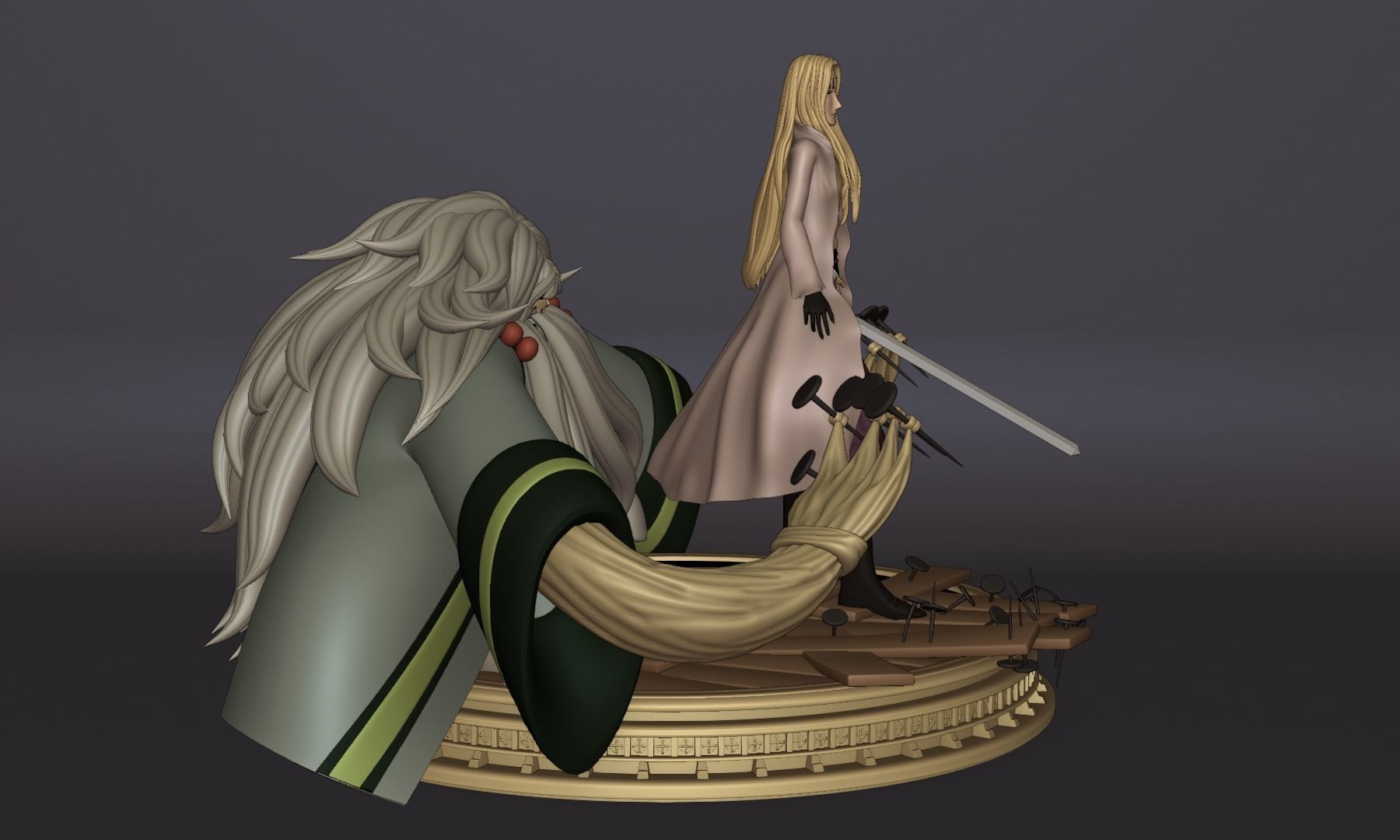 BASIL HAWKINS ONE PIECE FIGURE Low-poly 3D model_8