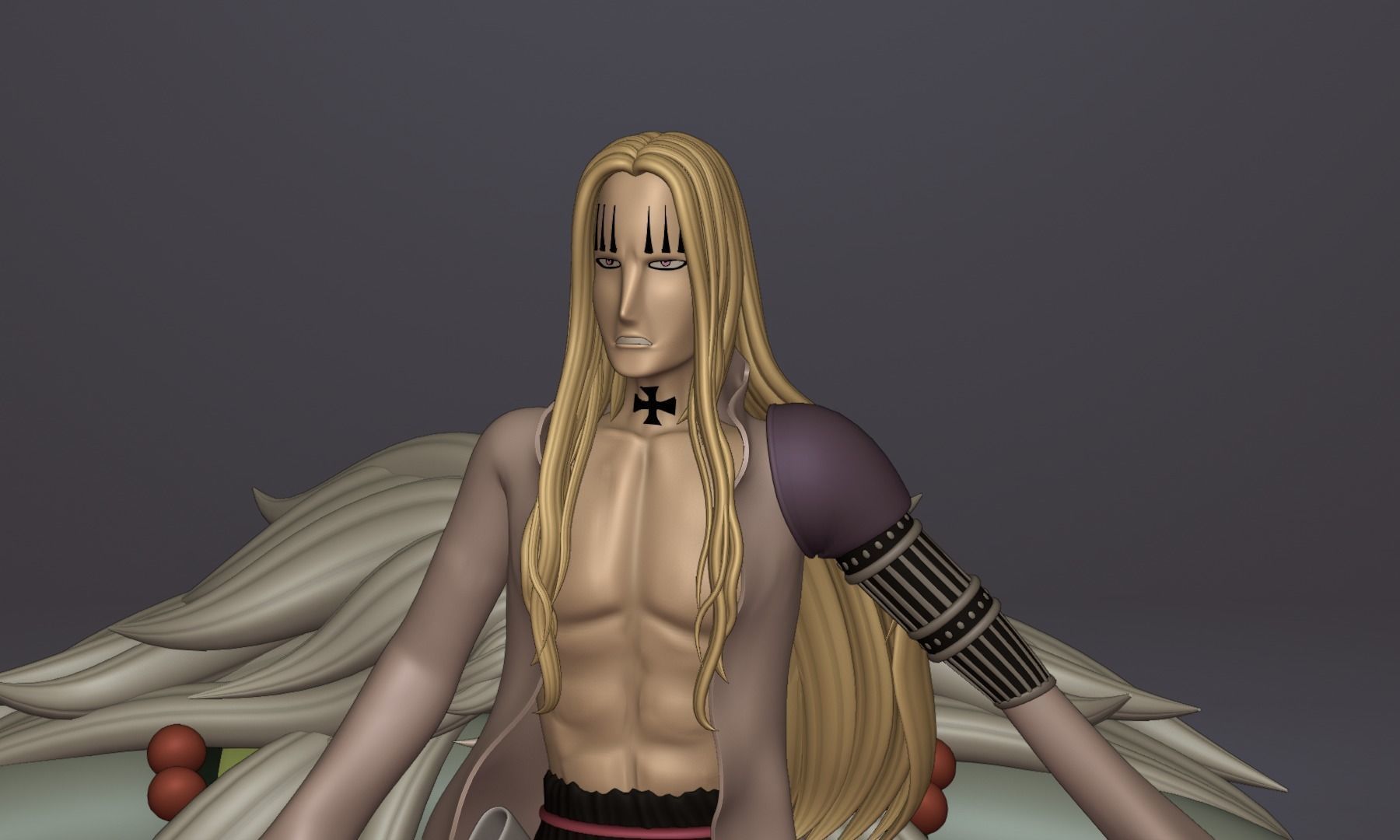 BASIL HAWKINS ONE PIECE FIGURE Low-poly 3D model_10