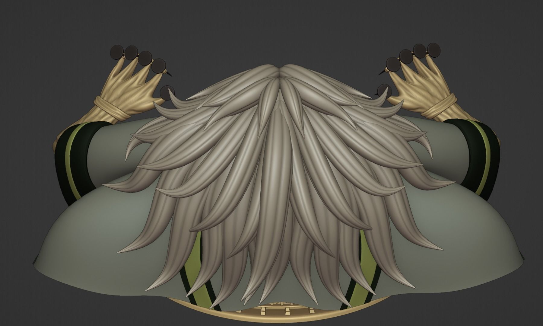 BASIL HAWKINS ONE PIECE FIGURE Low-poly 3D model_29