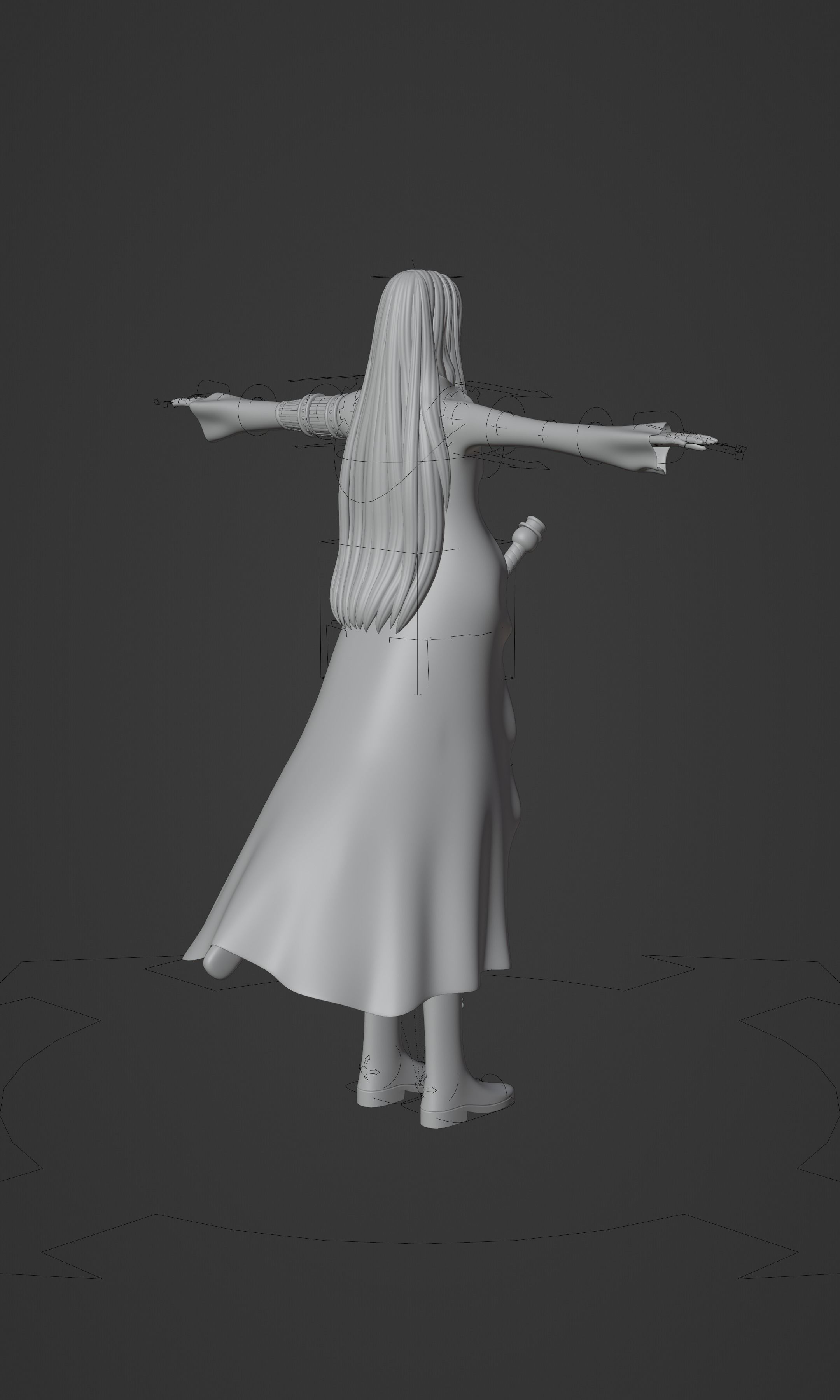 BASIL HAWKINS ONE PIECE FIGURE Low-poly 3D model_39