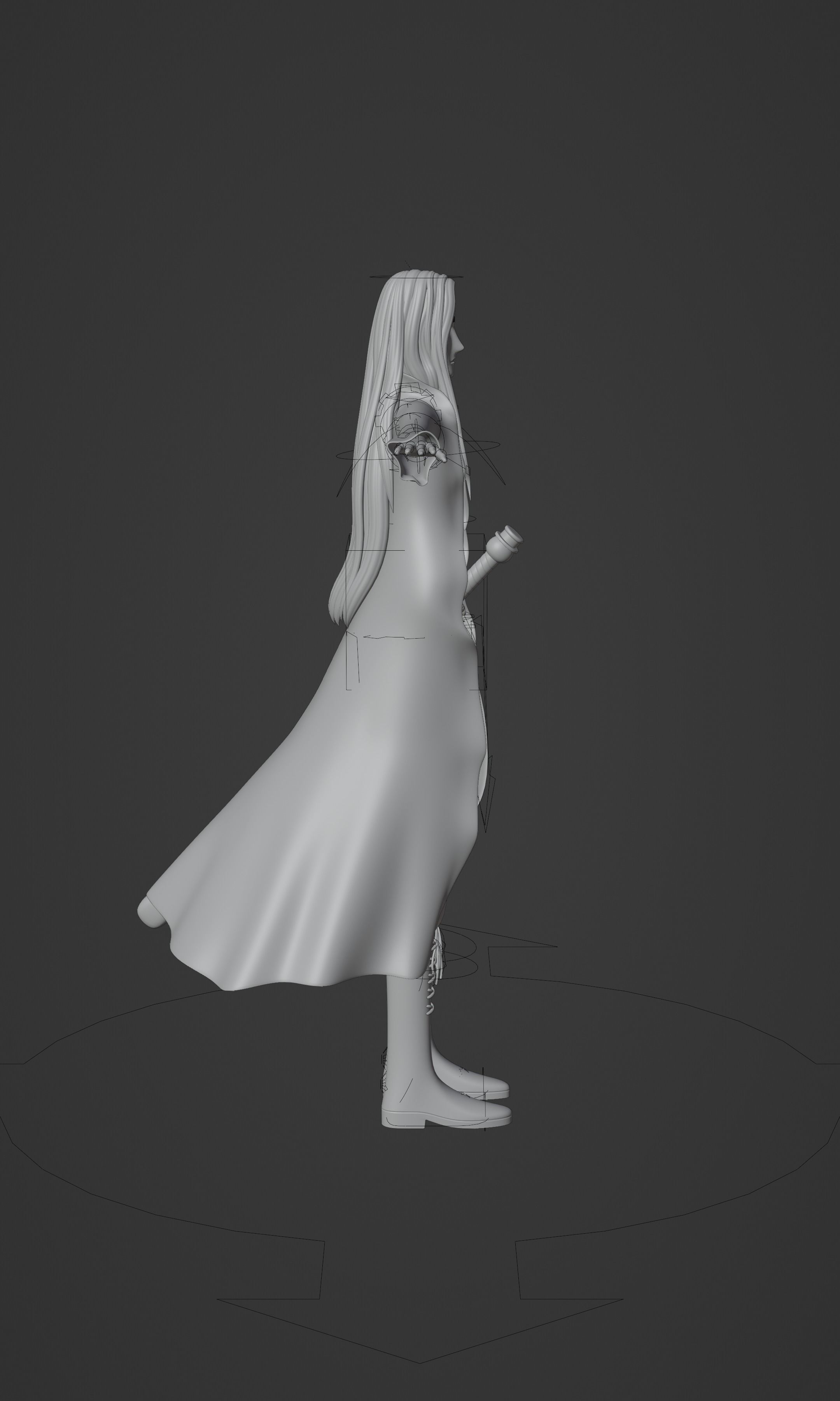 BASIL HAWKINS ONE PIECE FIGURE Low-poly 3D model_40