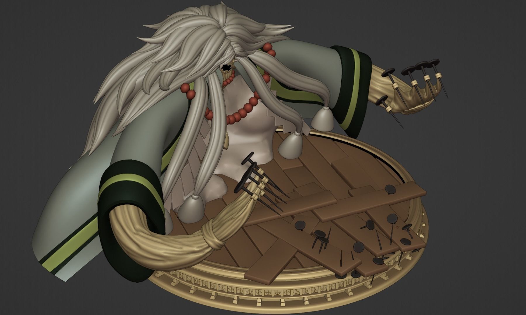 BASIL HAWKINS ONE PIECE FIGURE Low-poly 3D model_30