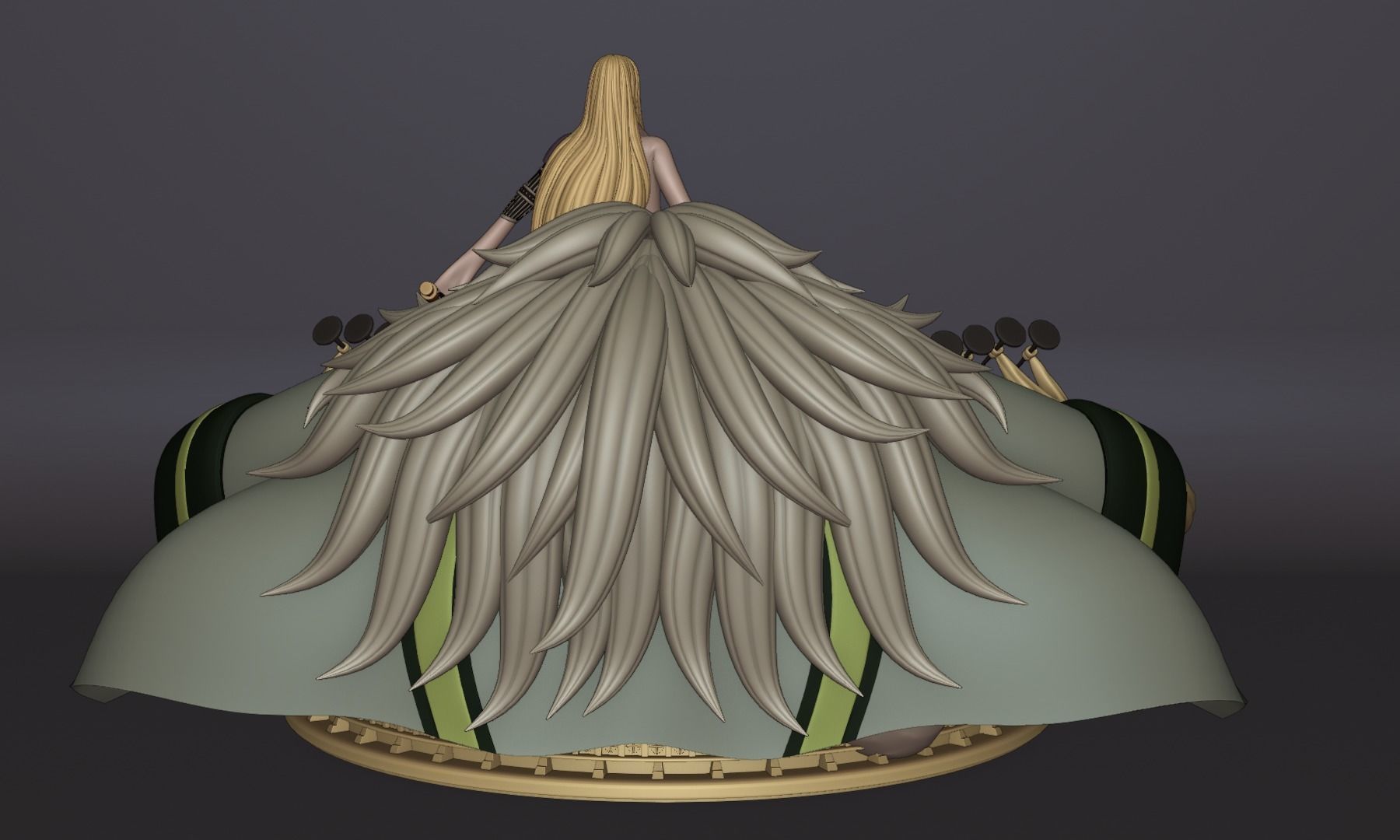 BASIL HAWKINS ONE PIECE FIGURE Low-poly 3D model_6