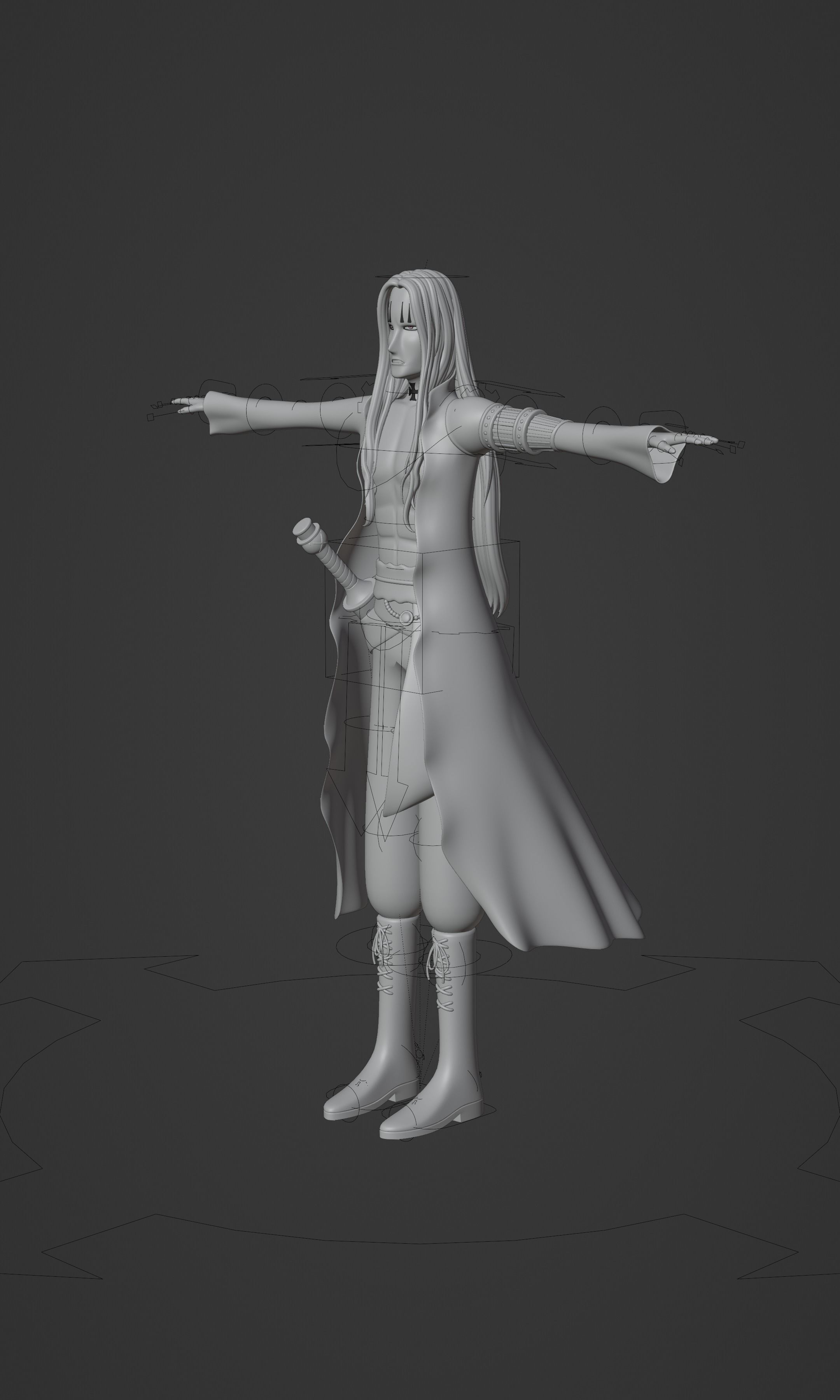 BASIL HAWKINS ONE PIECE FIGURE Low-poly 3D model_35