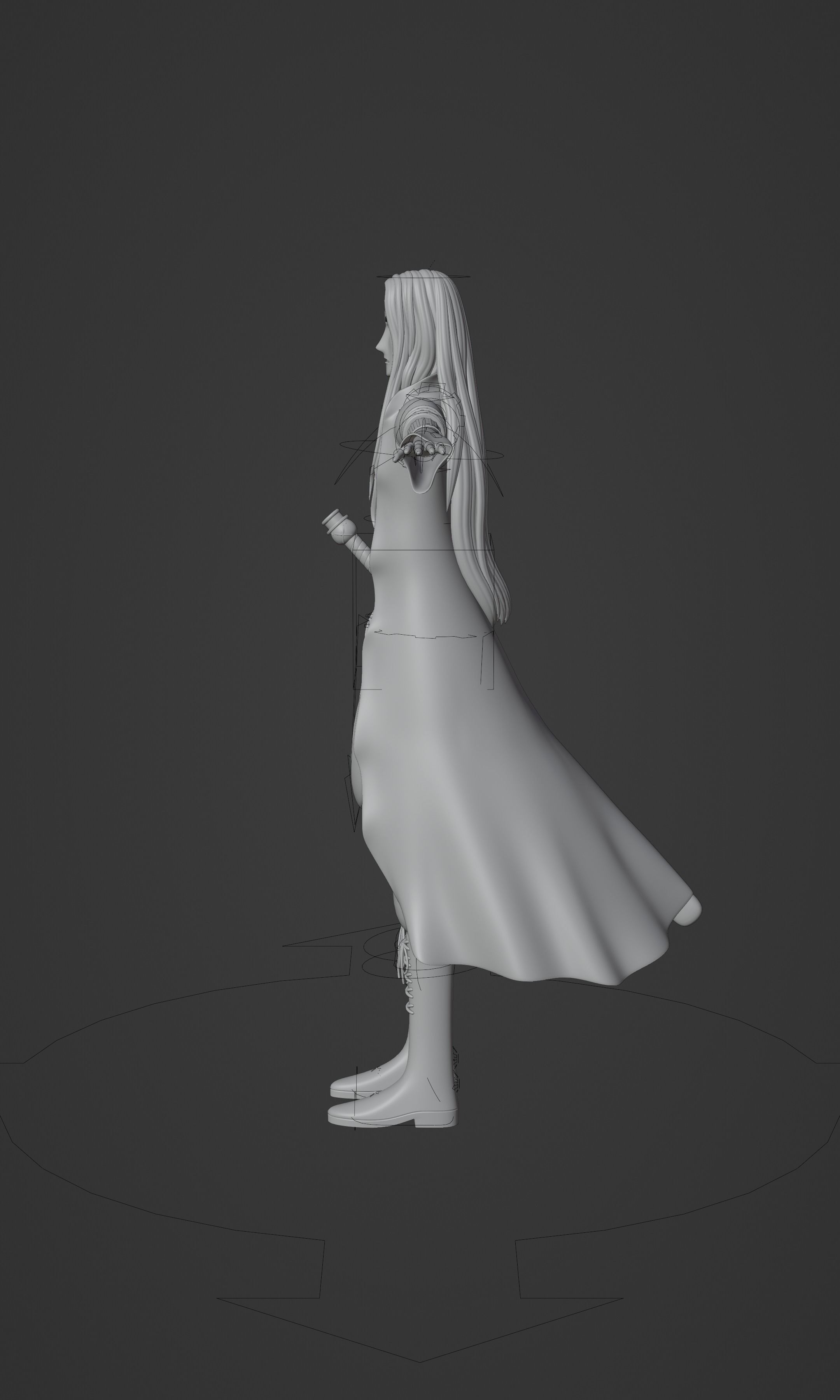 BASIL HAWKINS ONE PIECE FIGURE Low-poly 3D model_36