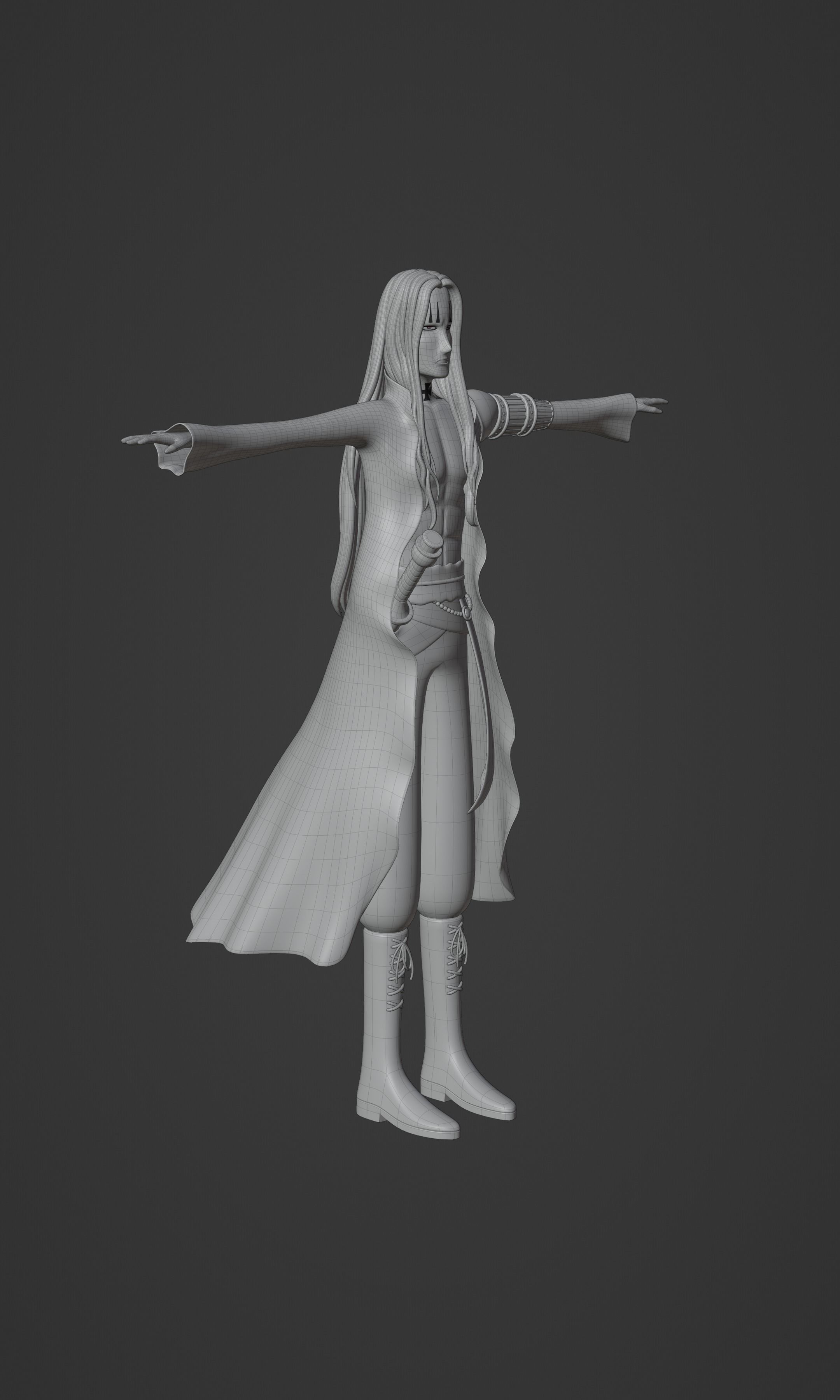 BASIL HAWKINS ONE PIECE FIGURE Low-poly 3D model_49