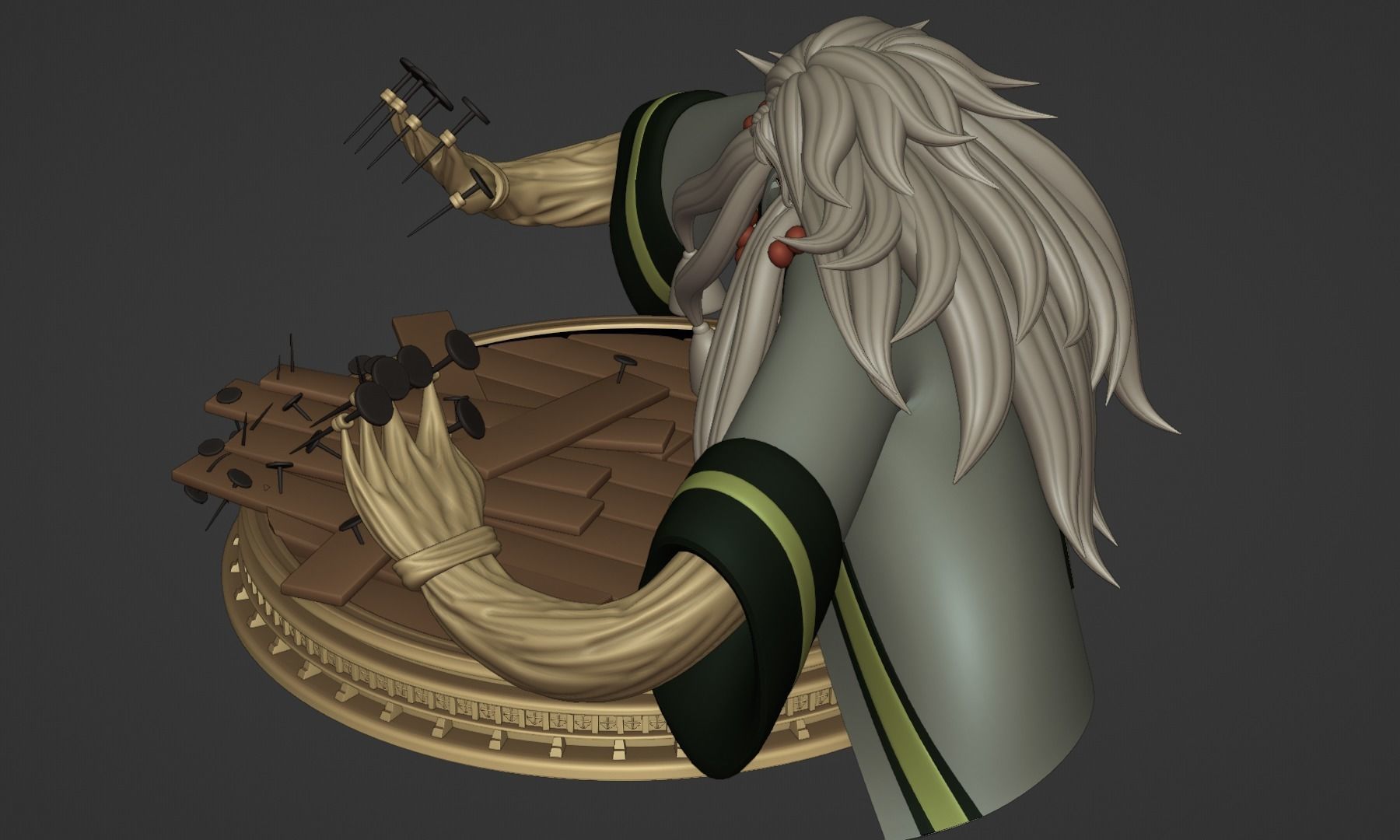 BASIL HAWKINS ONE PIECE FIGURE Low-poly 3D model_28