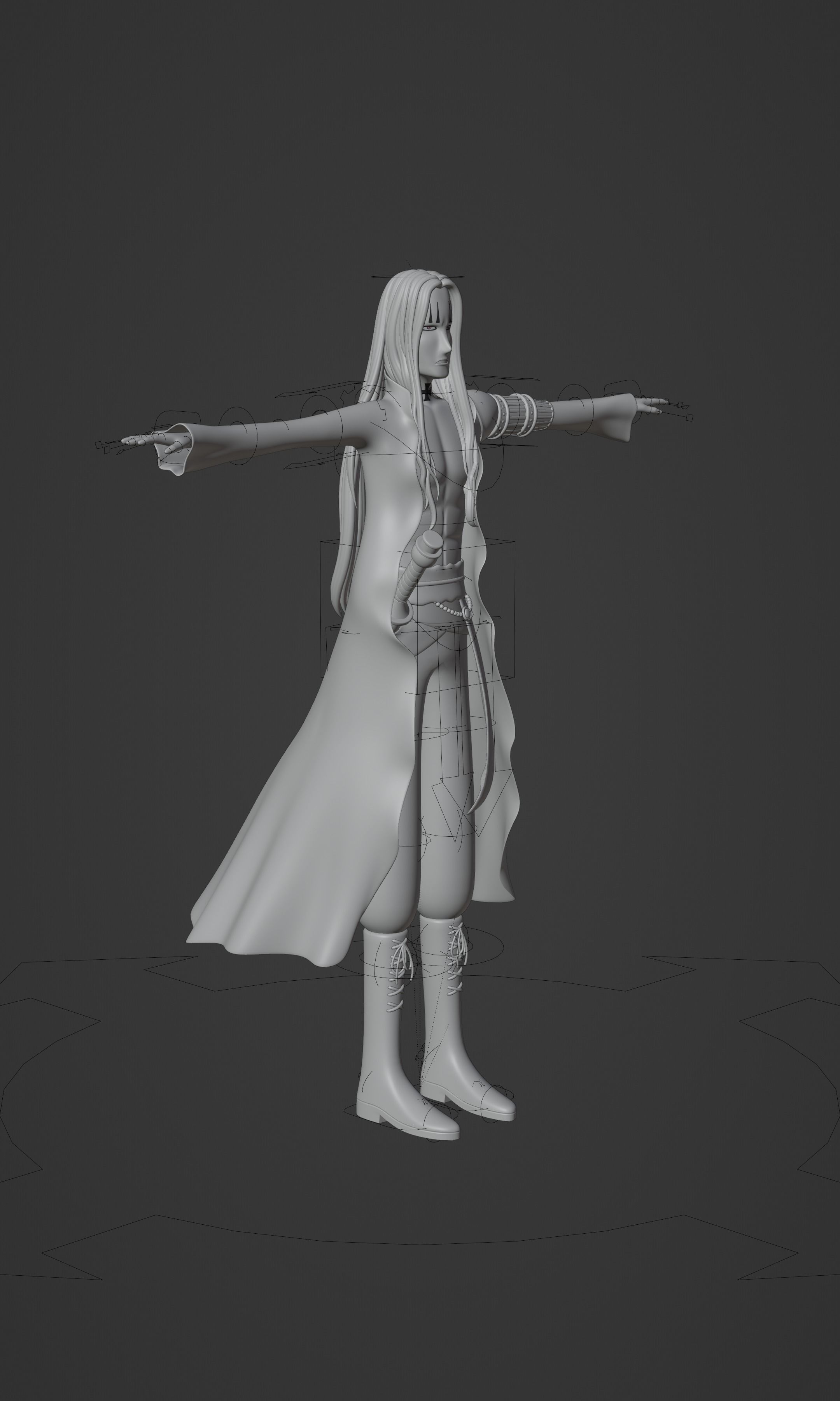 BASIL HAWKINS ONE PIECE FIGURE Low-poly 3D model_41