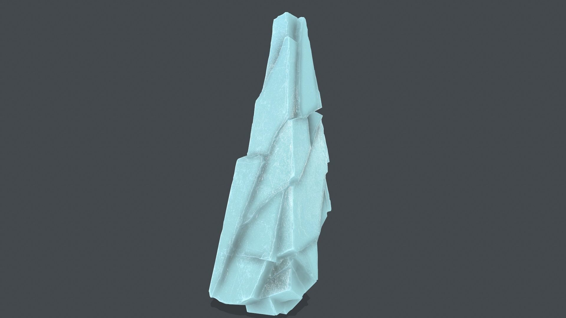 ice rocks Low-poly 3D model_10