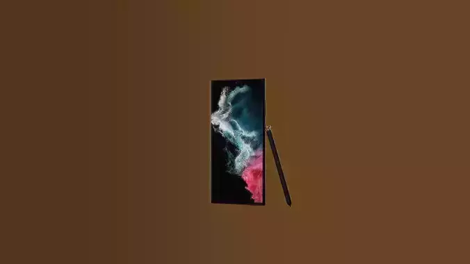 Samsung S22 Ultra 3D Model-Burgundy