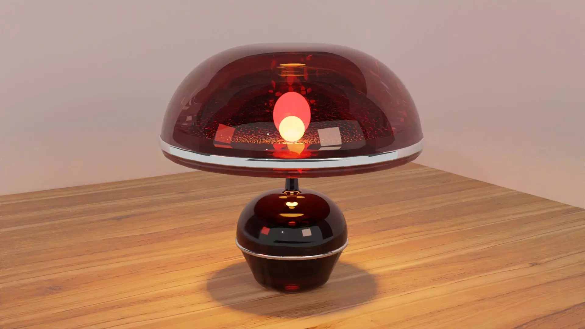 Retro Lamp Low-poly 3D model_0