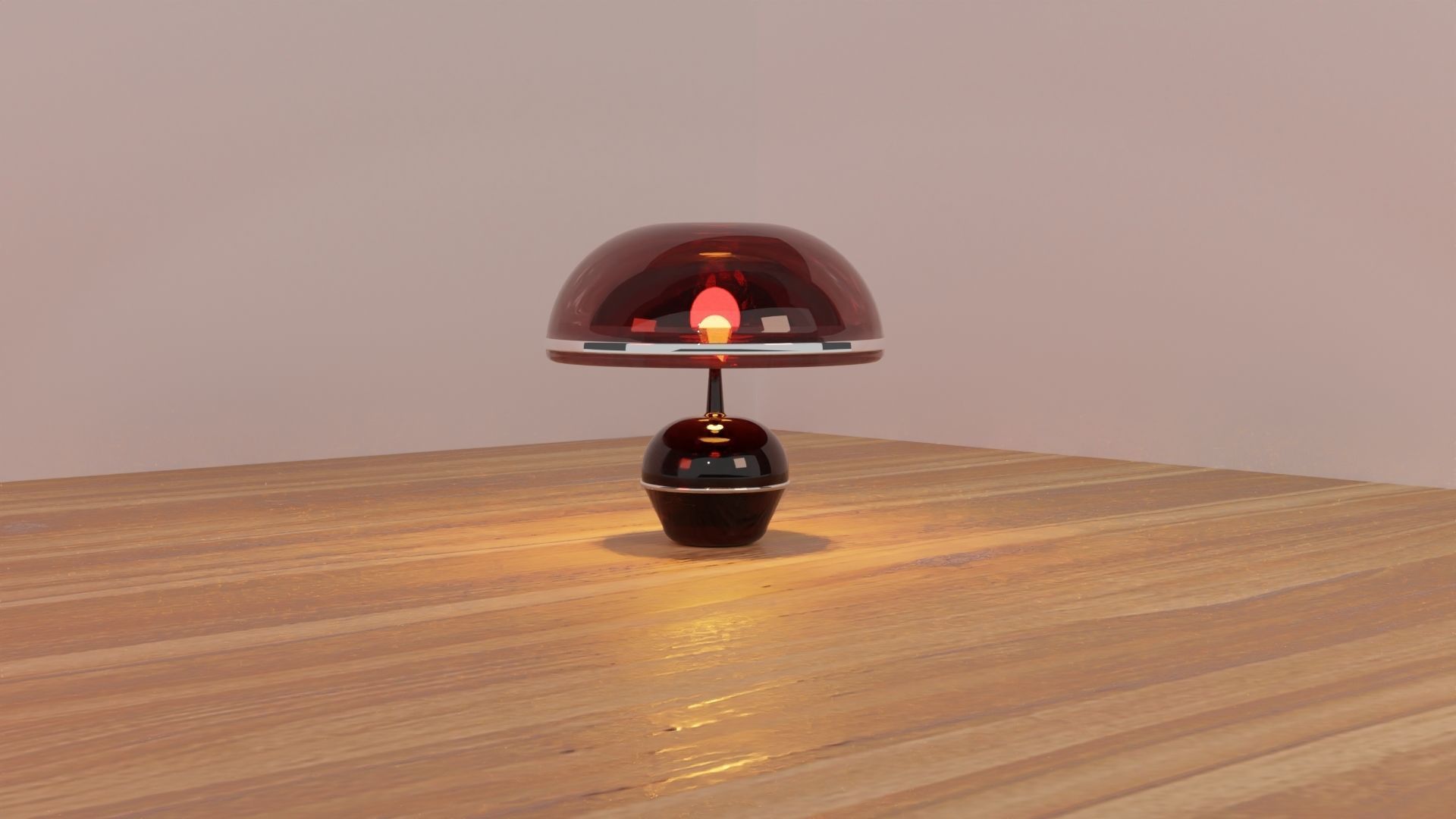 Retro Lamp Low-poly 3D model_3