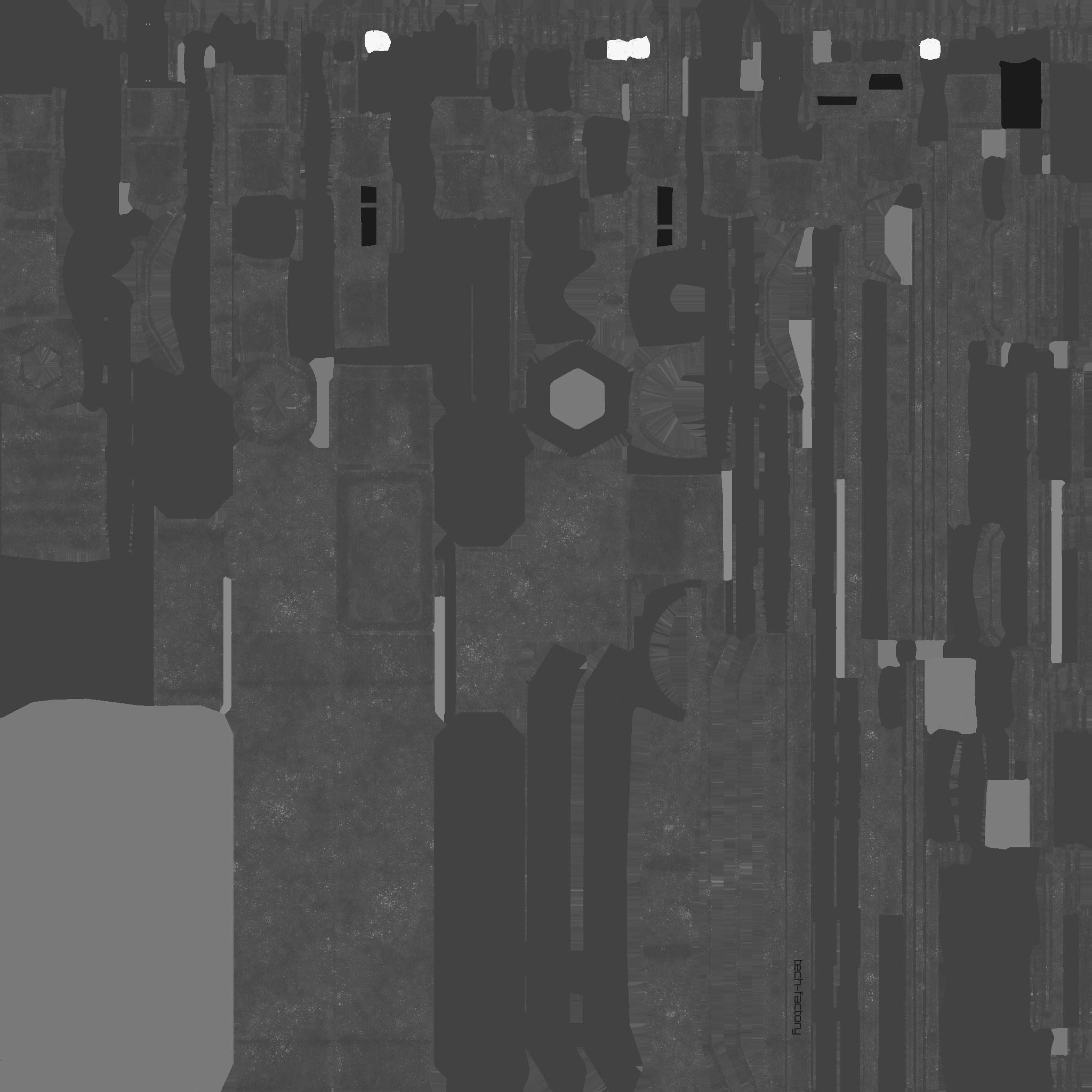 SciFi Factory A09 Dark Metal - Sci Fi Exterior Design Low-poly 3D model_28