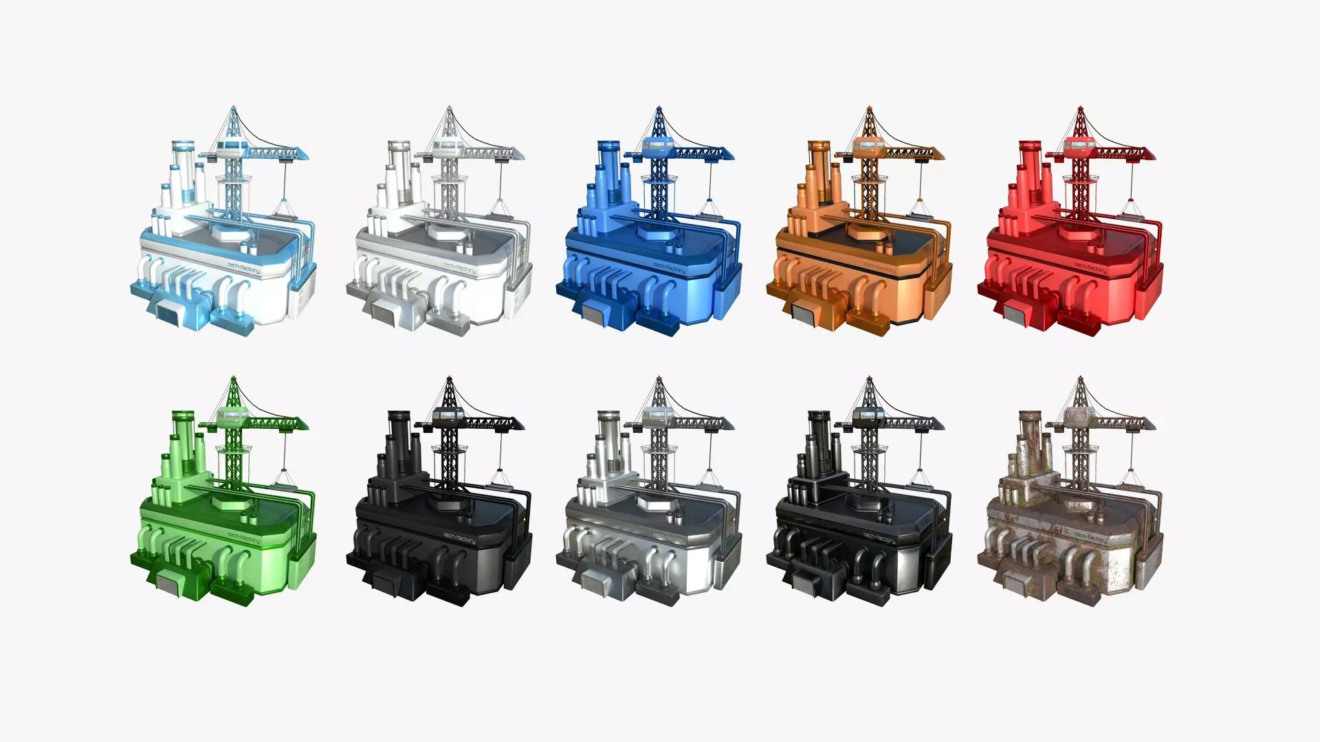 10 SciFi Factory A Collection - Sci Fi Exterior Design _0