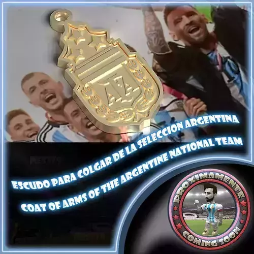 Escudo de futbol Argentina 2022 3D print model