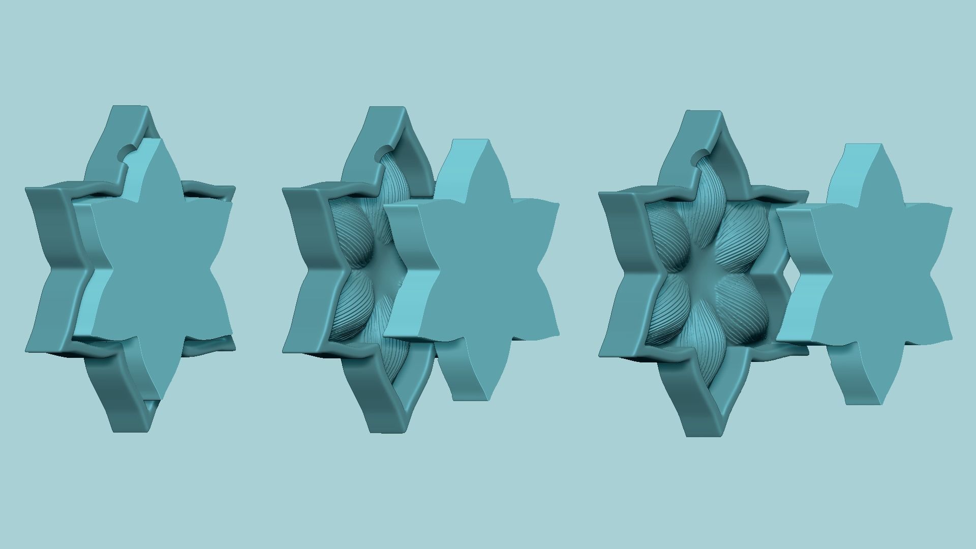 Lotus Flower Bud - Molding Arrangement EVA Foam Craft 3D print model_3