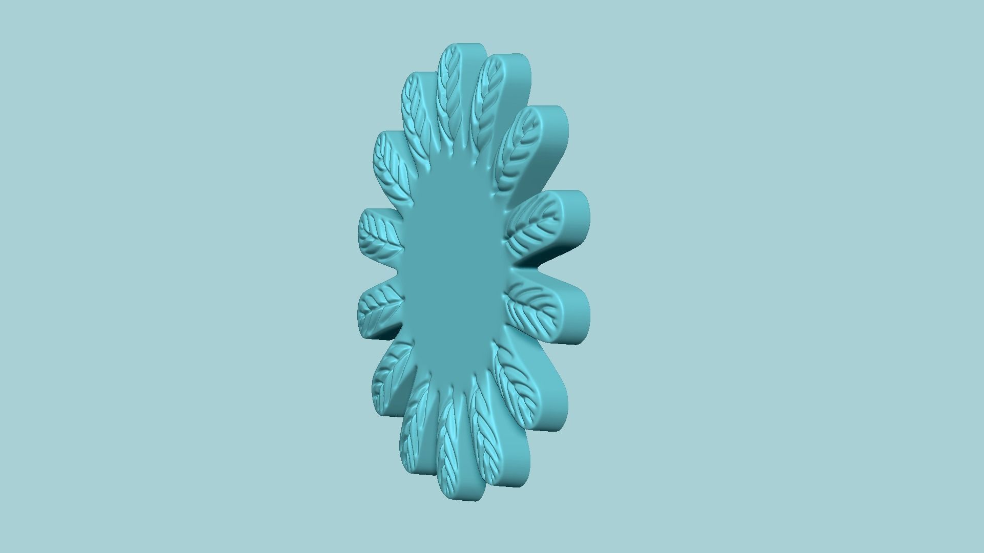 Stretched Sunflower - Molding Arrangement Foundry Craft 3D print model_9