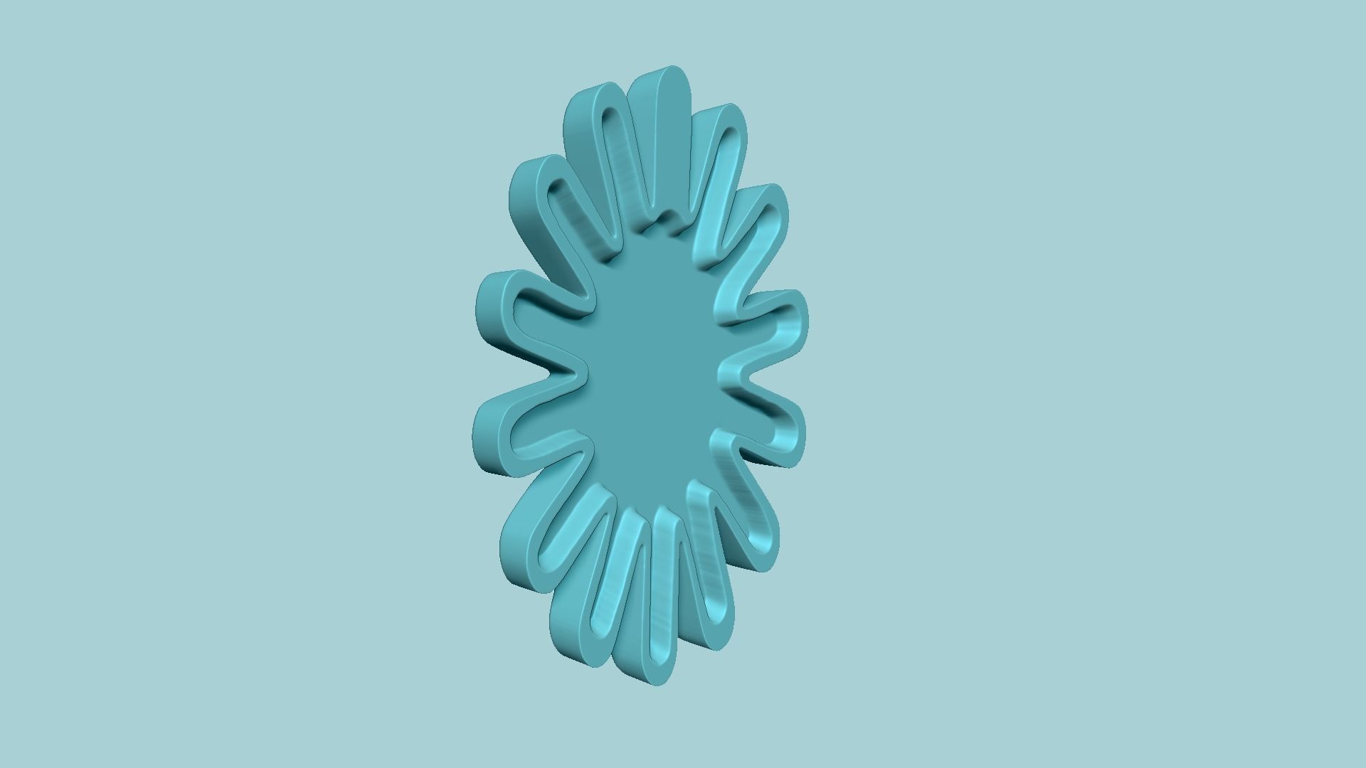 Stretched Sunflower - Molding Arrangement Foundry Craft 3D print model_11